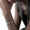 14ctw Princess Cut Invisibly Set Emerald Link Bracelet