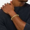14ctw Princess Cut Invisibly Set Emerald Link Bracelet