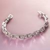 14ctw Princess Cut Invisibly Set Emerald Link Bracelet