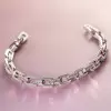 14ctw Princess Cut Invisibly Set Emerald Link Bracelet