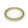 14ctw Princess Cut Invisibly Set Emerald Link Bracelet