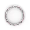 14ctw Princess Cut Invisibly Set Emerald Link Bracelet