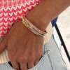 6ctw Channel-set Princess Cut Multicolor Sapphire Eternity Bangle
