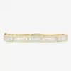 4ctw Round and Baguette Cut White Sapphire Stackable Bangle