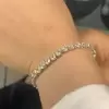 Pear-shaped Cut Sterling Silver Bracelet
