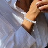 40ctw Princess Cut White Sapphire Tennis Bracelet