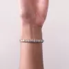 Oval Cut White Sapphire Tennis Bracelet 
