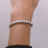 6ctw Heart Cut White Sapphire Tennis Bracelet