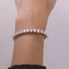6ctw Heart Cut White Sapphire Tennis Bracelet