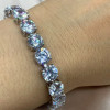 36ctw Round Cut White Sapphire Classic Tennis Bracelet