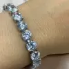 36ctw Round Cut White Sapphire Classic Tennis Bracelet
