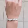 Multi Shaped White Sapphire Bracelet