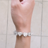 Multi Shaped White Sapphire Bracelet