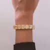 Radiant Cut Yellow Sapphire Bracelet in Gold