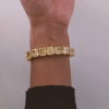Radiant Cut Yellow Sapphire Bracelet in Gold