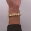 Radiant Cut Yellow Sapphire Bracelet in Gold