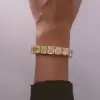 Radiant Cut Yellow Sapphire Bracelet in Gold