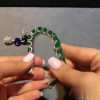 41ctw Emerald Cut Green Sapphire Statement Bracelet