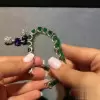 41ctw Emerald Cut Green Sapphire Statement Bracelet