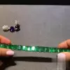 41ctw Emerald Cut Green Sapphire Statement Bracelet