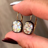 10ctw Cushion Cut White Sapphire Drop Earrings