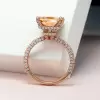 5ct Radiant Cut Champagne Sapphire Engagement Ring