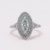 1.35ct Split Shank Marquise Cut Engagement Ring for Women