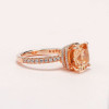 5ct Cushion Cut Engagement Ring in Rose Gold