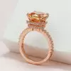 5ct Cushion Cut Engagement Ring in Rose Gold