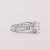 Handmade Halo 1.2 ct Round Cut Split Shank Engagement Ring