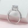 Handmade Halo 1.2 ct Round Cut Split Shank Engagement Ring