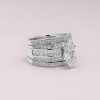 1.5ct Marquise Cut White Sapphire 5pcs Bridal Set