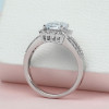 Handmade 4 Ct Split Shank Emerald Cut Engagement Ring