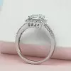 Handmade 4 Ct Split Shank Emerald Cut Engagement Ring