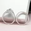 1.6ct Marquise Cut White Sapphire 2pcs Bridal Set