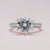 Handmade Round Cut Classic Sterling Silver Ring