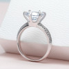 Handmade Round Cut Classic Sterling Silver Ring