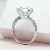 Handmade Round Cut Classic Sterling Silver Ring