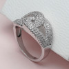Handmade Round Cut Intertwined Sterling Silver Band 