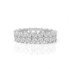 Handmade Radiant Cut Eternity Women's Band