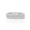 Handmade Radiant Cut Eternity Women's Band