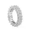 Handmade Radiant Cut Eternity Women's Band