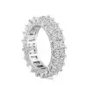 Handmade Radiant Cut Eternity Women's Band