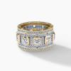 5.7ct White Sapphire Mechanical Screw Men's Ring