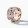5.7ct White Sapphire Mechanical Screw Men's Ring