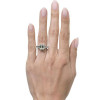 6.95ct Emerald Cut White Sapphire Engagement Ring