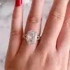 1.5ct Oval Cut Split Shank Classic Engagement Ring