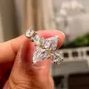 Marquise Cut White Sapphire Engagement Ring