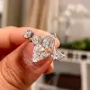 Marquise Cut White Sapphire Engagement Ring