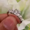 Handmade 1.5ct Round Sterling Silver Ring